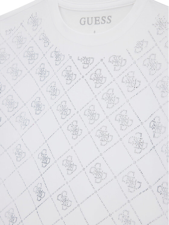 Guess Guess Tricou J6GI05 K6YW4 Alb Boxy Fit