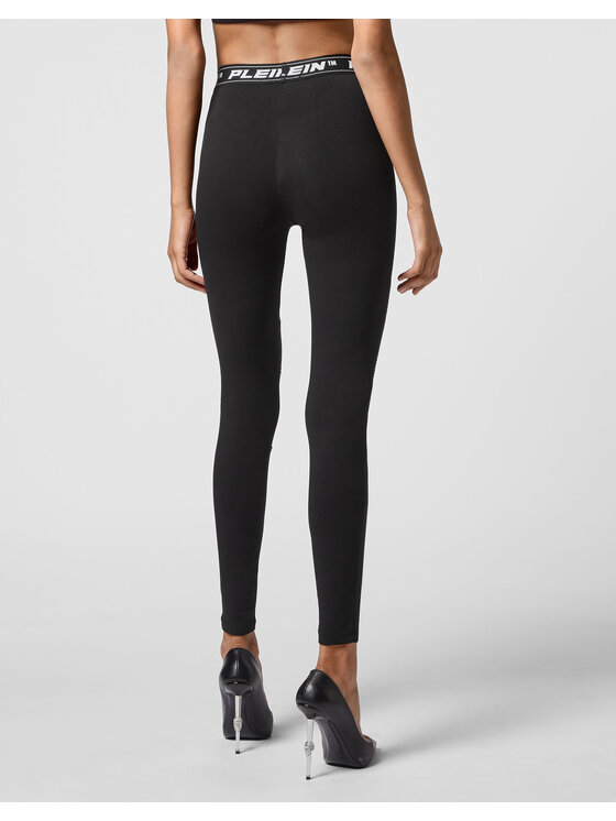 PHILIPP PLEIN PHILIPP PLEIN Legginsy 335 Czarny Active Fit