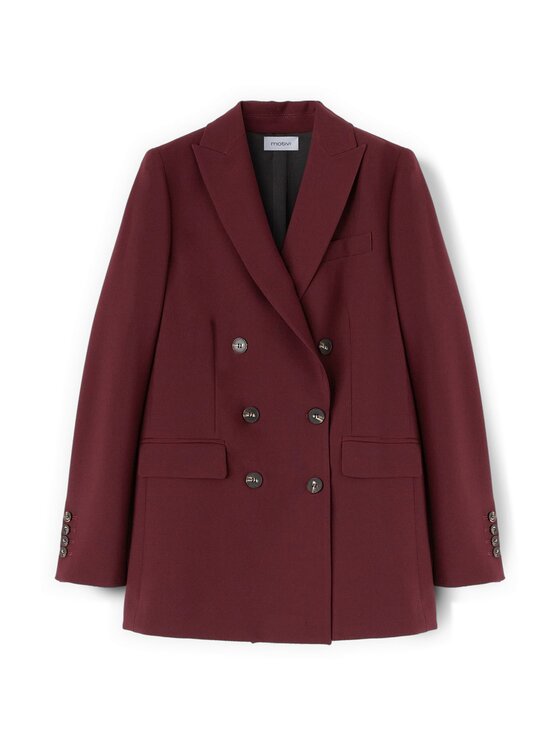 Motivi Motivi Giacca outdoor Q033Q001046N036 Bordeaux Regular Fit