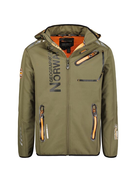 Geographical Norway Kurtka softshell WY1996H/GN-Kaki / Orange Zielony ...