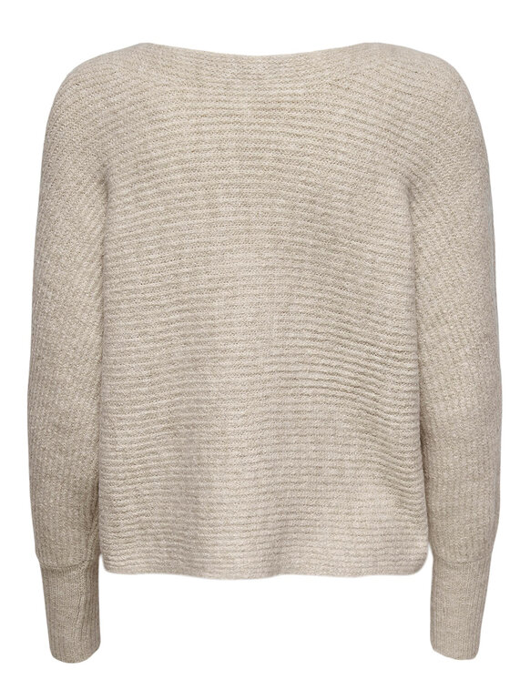 ONLY ONLY Sweter 15168705 Beżowy Regular Fit