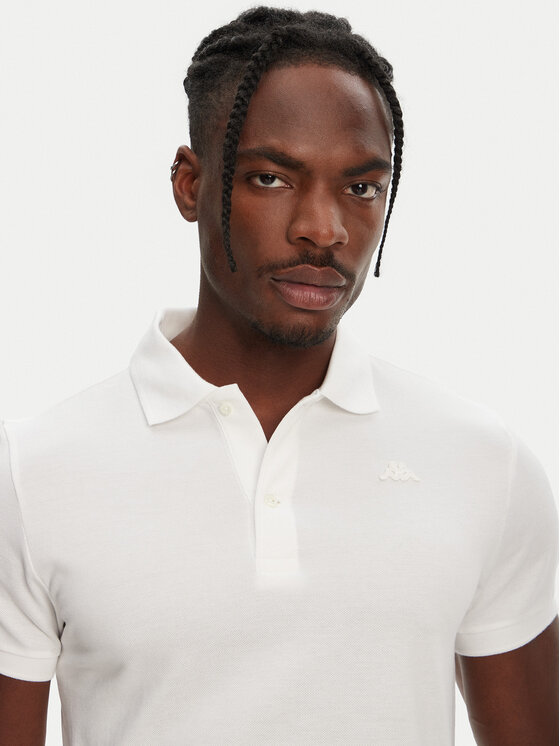 Robe di Kappa Robe di Kappa Polo William 6006170 Bijela Slim Fit