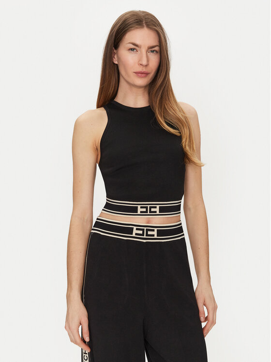 Elisabetta Franchi Elisabetta Franchi Top TK-39S-51E2 Černá Slim Fit