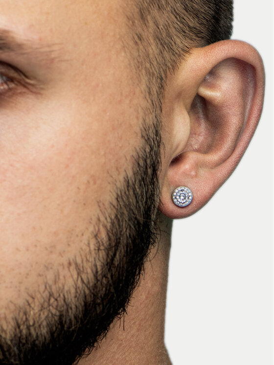 ICED STUFF ICED STUFF Ohrringe Diamond Stud Baguette Weißgold