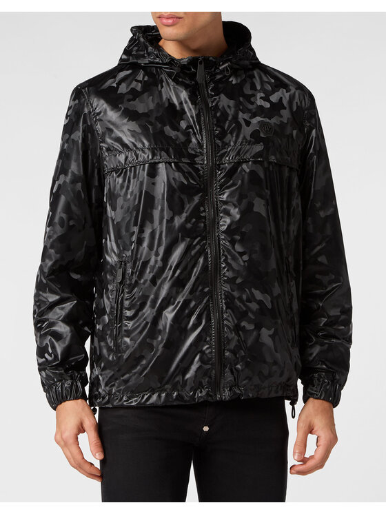 PHILIPP PLEIN PHILIPP PLEIN Větrovka 9789 Černá Regular Fit