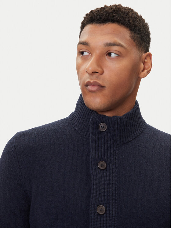 Barbour Barbour Kardigán Essential Elbow-Patch MKN0731CH51 Sötétkék Regular Fit