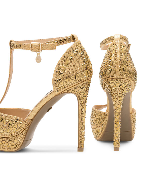 Nine West Nine West Sandały NISA SY015-1NW Złoty