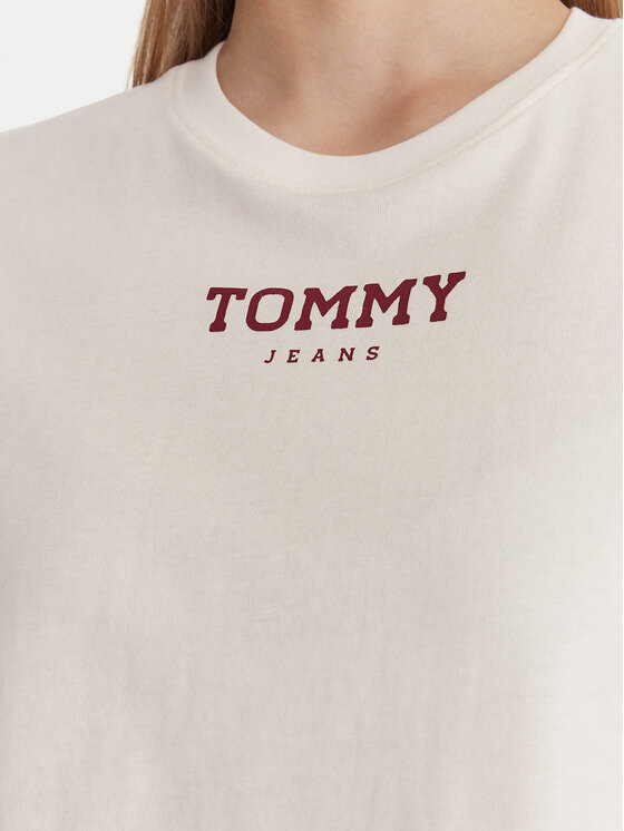 Tommy Jeans Tommy Jeans T-Shirt Essential DW0DW21842 Λευκό Regular Fit