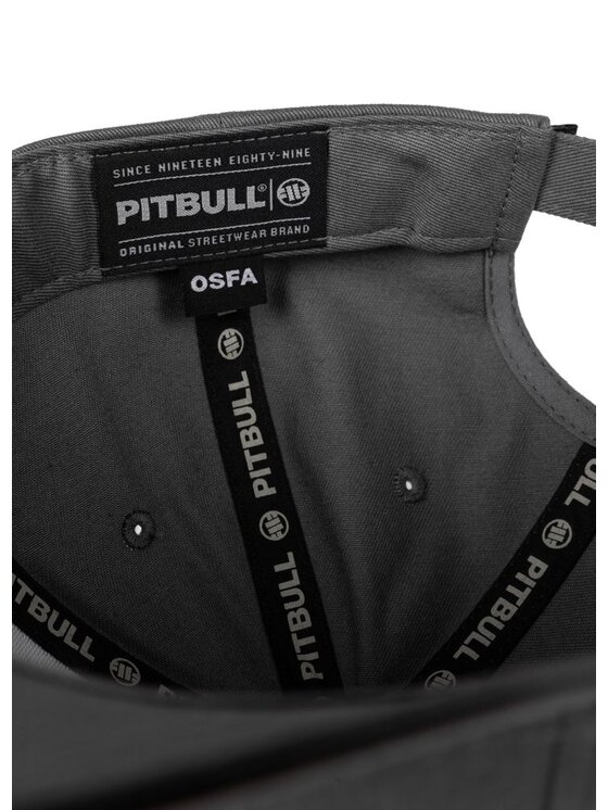 PITBULL PITBULL Czapka z daszkiem Czapka Snapback USA Cal uniwersalny Szary
