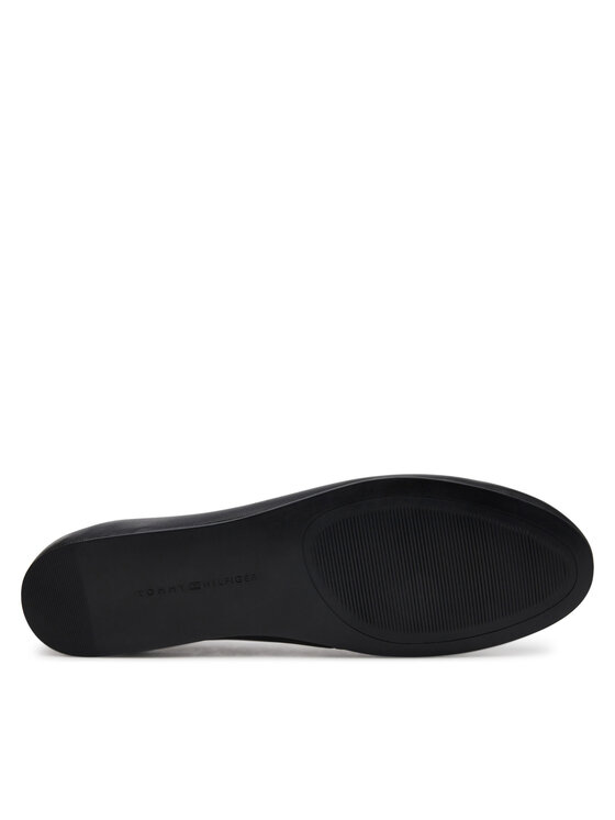 Tommy Hilfiger Tommy Hilfiger Balerinos Th Hardware Leather Ballerina FW0FW08654 Juoda