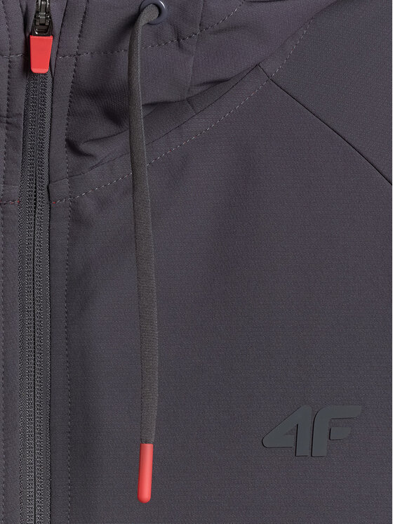 4F 4F Bluza TRAINING CLUB Szary ciemny Regular Fit