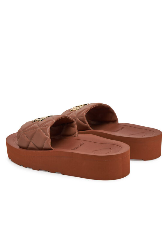 LOVE MOSCHINO LOVE MOSCHINO Klapki JA28014I1MIE0201 Brązowy