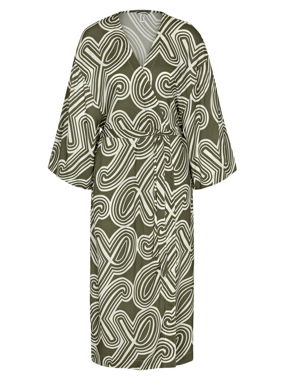 Triumph Triumph Kimono Beach MyWear 10222618 Zielony Relaxed Fit