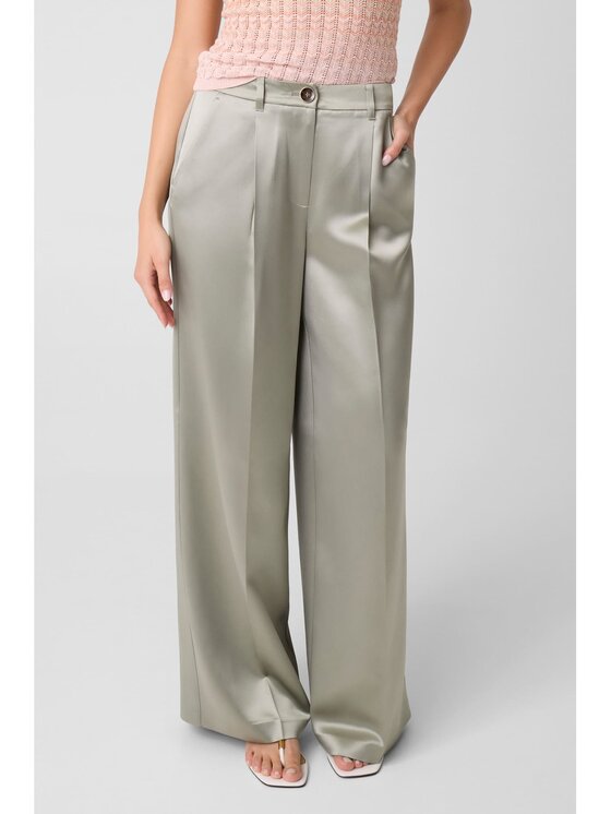 Guess Guess Kalhoty z materiálu 183467 Zelená Slim Fit