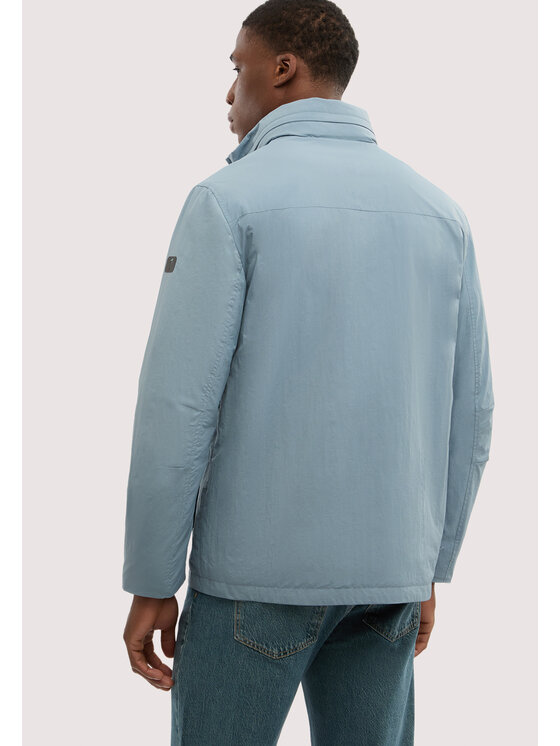 Trussardi Trussardi Płaszcz zimowy R007M000025N024 Turkusowy Regular Fit