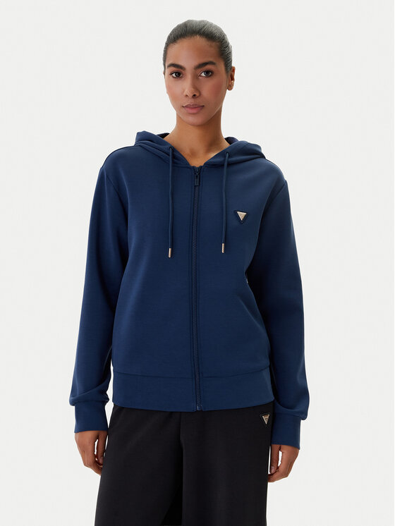 Guess Guess Bluză V4YQ06 KCAY2 Bleumarin Regular Fit