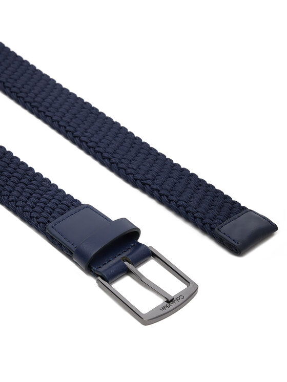 Calvin Klein Calvin Klein Ζώνη Ανδρική Ck Casual Elastic Braided 35Mm K50K512839 Σκούρο μπλε
