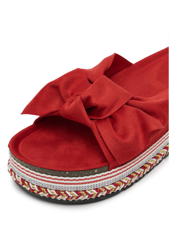 DeeZee DeeZee Klapki E2050-3 Czerwony