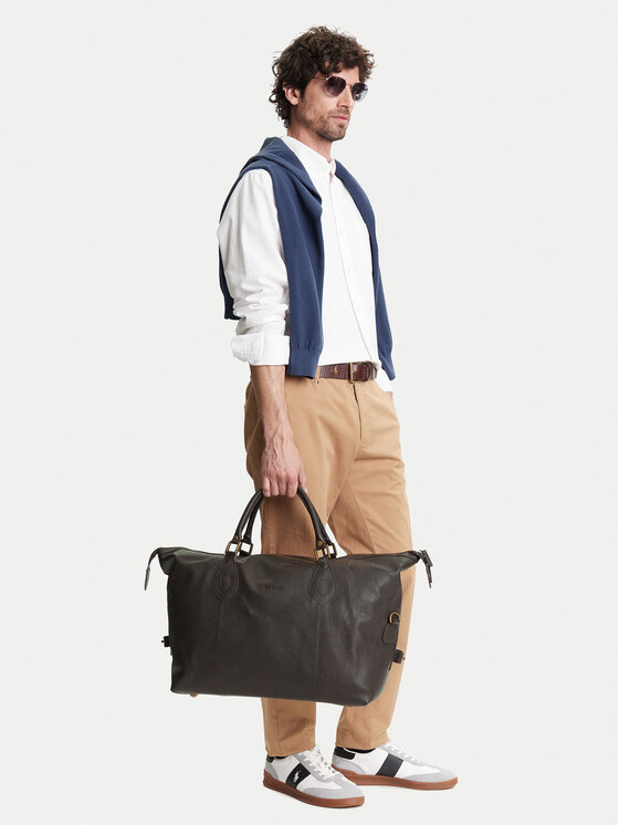 Barbour Barbour Tasche Leather Medium Travel Explorer UBA0008BR91 Braun