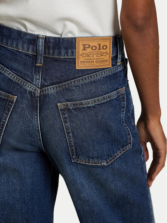 Polo Ralph Lauren Polo Ralph Lauren Džinsai 211969378001 Tamsiai mėlyna Wide Leg