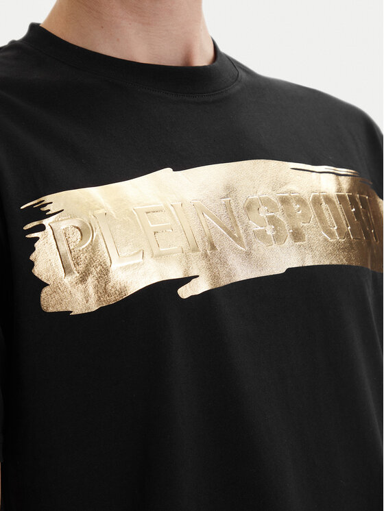 Plein Sport Plein Sport T-shirt PADC MTK7204 SJY001N Crna Regular Fit