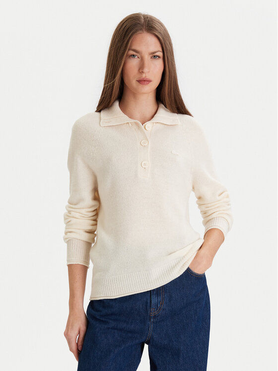 Lacoste Lacoste Sweater AF4010 Ekru Regular Fit