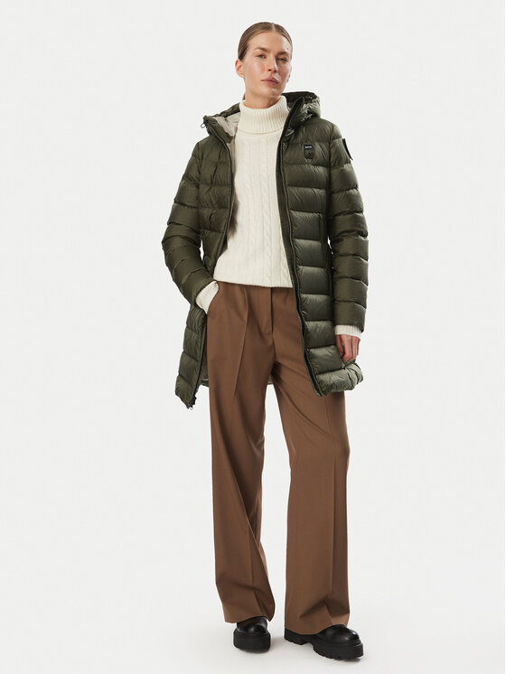 Blauer Blauer Pūkinė striukė Agnes 26WBLDK03039 006047 Chaki Slim Fit