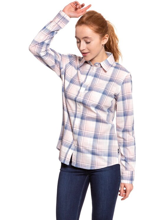 Wrangler Wrangler Koszula SHIRT Różowy Regular Fit