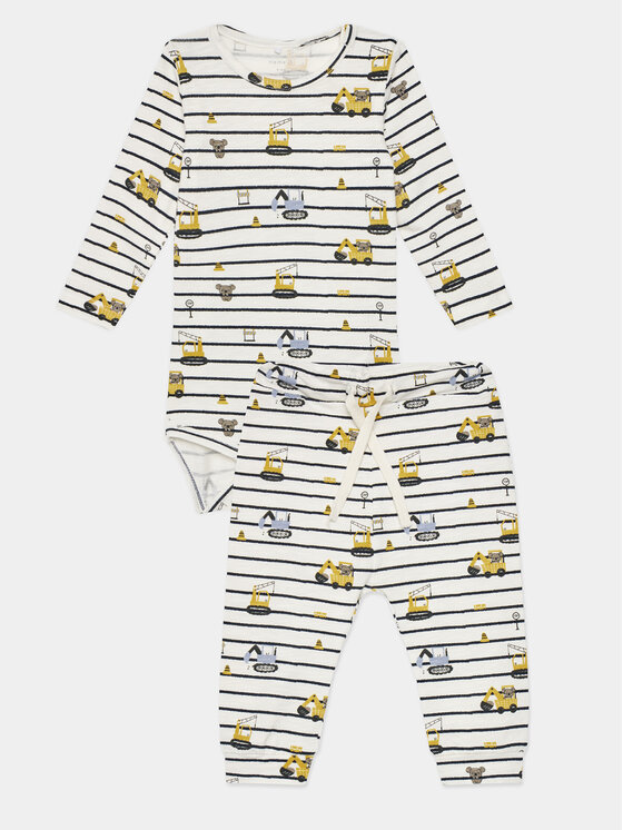 NAME IT NAME IT Komplekti kuulub bodi ja püksid Bisson 13230692 Valge Regular Fit