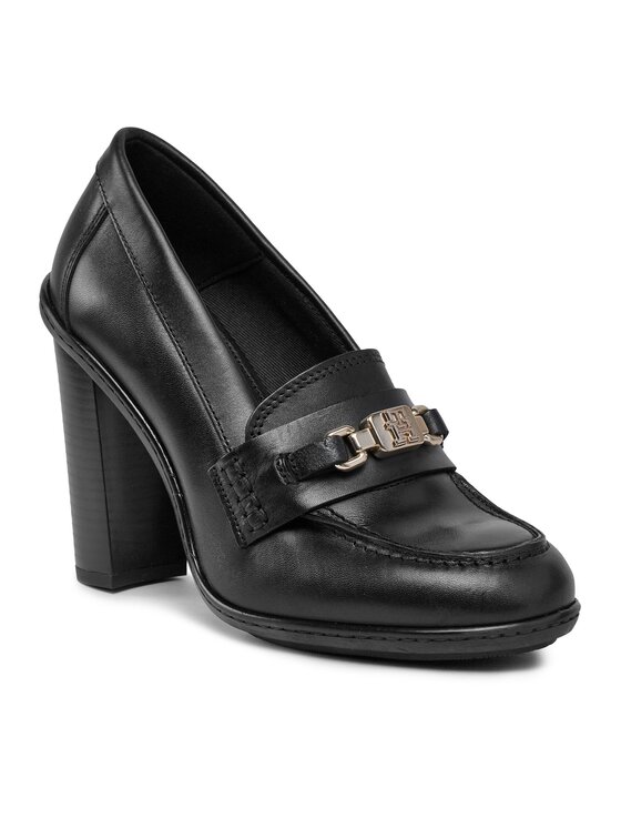 Tommy Hilfiger Tommy Hilfiger Poolsaapad Th Hardware Blocky Pump FW0FW07767 Must