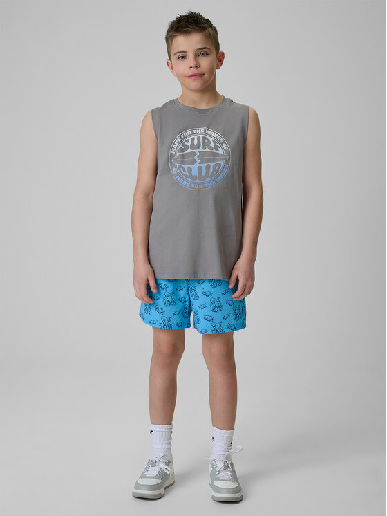 4F 4F T-Shirt WAVE RIDERS CLUB Szary Loose Fit