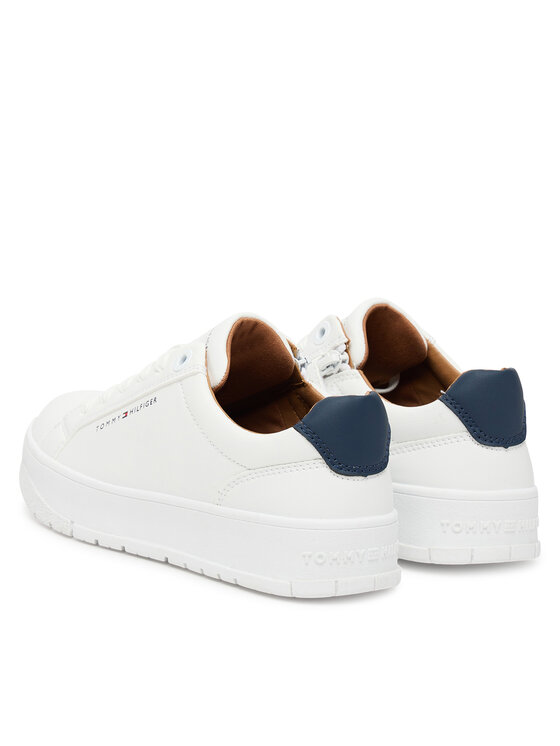 Tommy Hilfiger Tommy Hilfiger Снікерcи Low Cut Lace Up Sneaker T3X9-34091-1355 D Білий