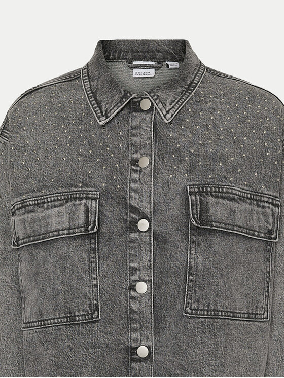 Vero Moda Vero Moda Traper jakna Ellas 10321886 Siva Regular Fit