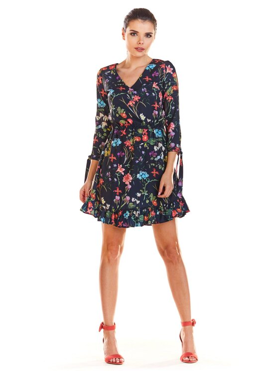 Infinite You Infinite You Sukienka letnia M195 Granatowy Basic Fit