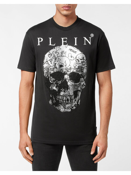 PHILIPP PLEIN PHILIPP PLEIN T-Shirt 12855 Czarny Regular Fit