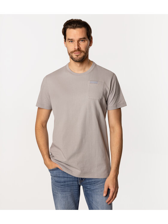 Lee Cooper Lee Cooper T-Shirt POCKET 1160 Szary Regular Fit