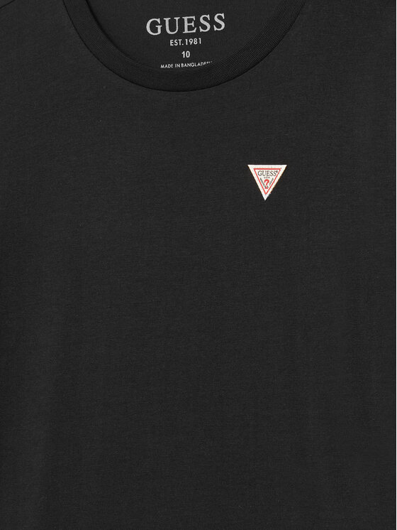 Guess Guess Tricou L5YI38 K5M20 Negru Regular Fit