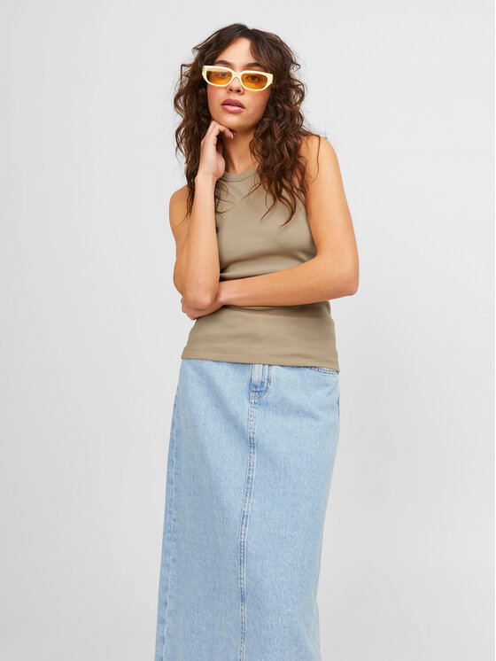 JJXX JJXX Топ 12224661 Бежевий Rib Fit