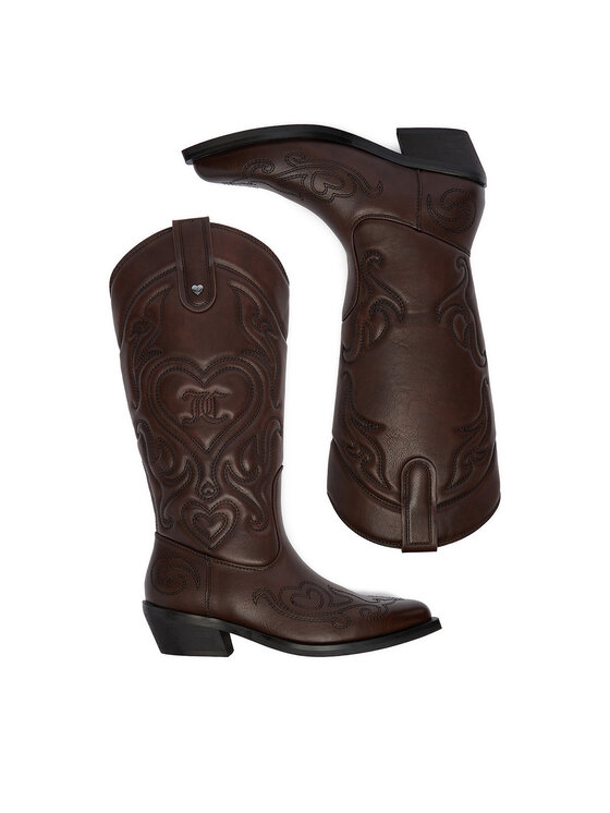 Juicy Couture Juicy Couture Cizme și botine cowboy CEO-HY24113-10 Maro