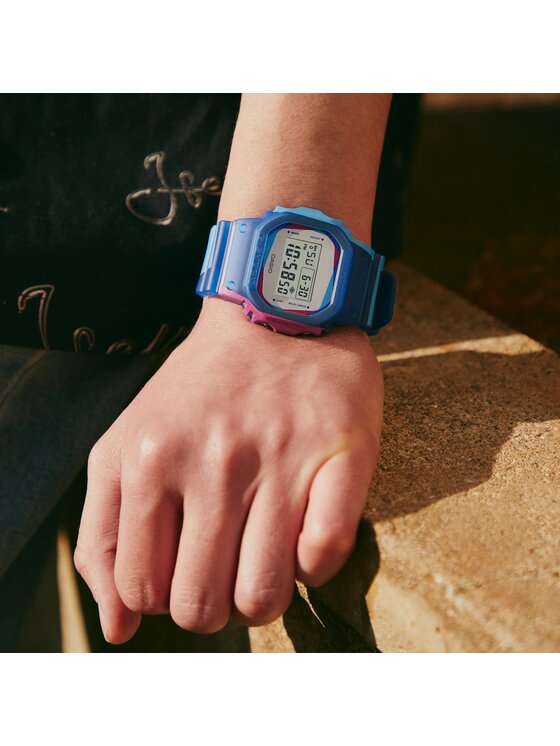 Casio Casio Zegarek DWE-5600PR-2ER Niebieski