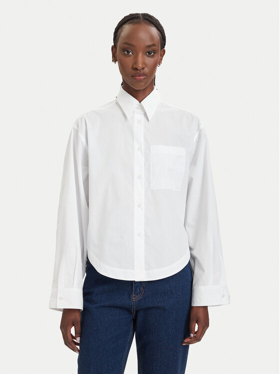 BOSS BOSS Srajca C_Boskota-1 50566871 Bela Oversize