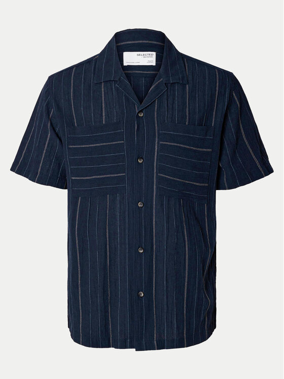Selected Homme Selected Homme Košeľa Slhreg-Mix 16093647 Tmavomodrá Regular Fit