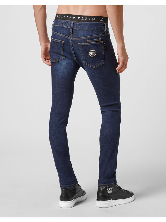PHILIPP PLEIN PHILIPP PLEIN Džínsy 4131 Modrá Slim Fit