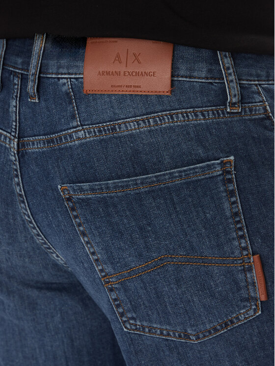 Armani Exchange Armani Exchange Jeans kratke hlače XM000073 AF13089 MB002 Mornarsko modra Slim Fit