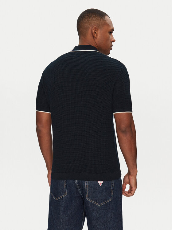 Guess Jeans Guess Jeans Polo M5GR18 Z3HM1 Granatowy Regular Fit