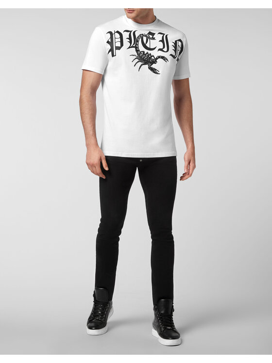 PHILIPP PLEIN PHILIPP PLEIN Tričko 447 Biela Regular Fit