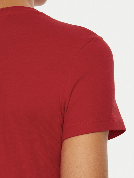 Tommy Jeans Tommy Jeans T-Shirt Linear DW0DW18398 Κόκκινο Slim Fit