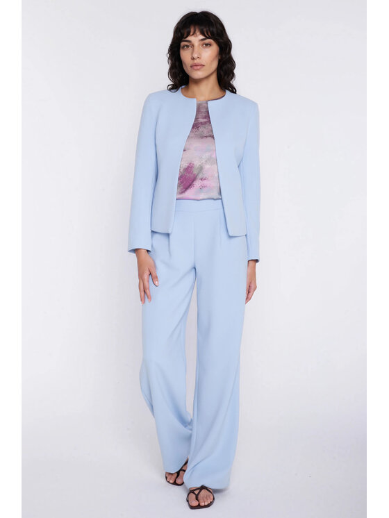 NIFE NIFE Kalhoty z materiálu SD139 Světle modrá Modern Relaxed Fit