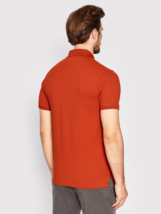 Tommy Hilfiger Tommy Hilfiger Polo 1985 MW0MW17771 Πορτοκαλί Slim Fit