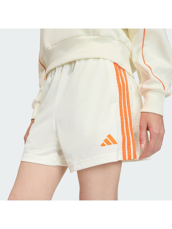 adidas adidas Szorty materiałowe 158962 Biały Loose Fit